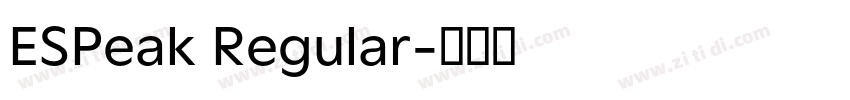 ESPeak Regular字体转换